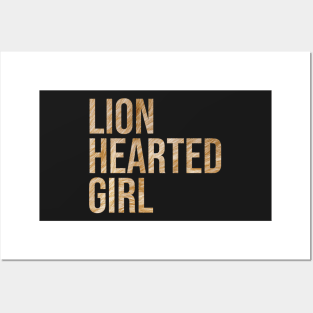 Lion Hearted Girl Posters and Art